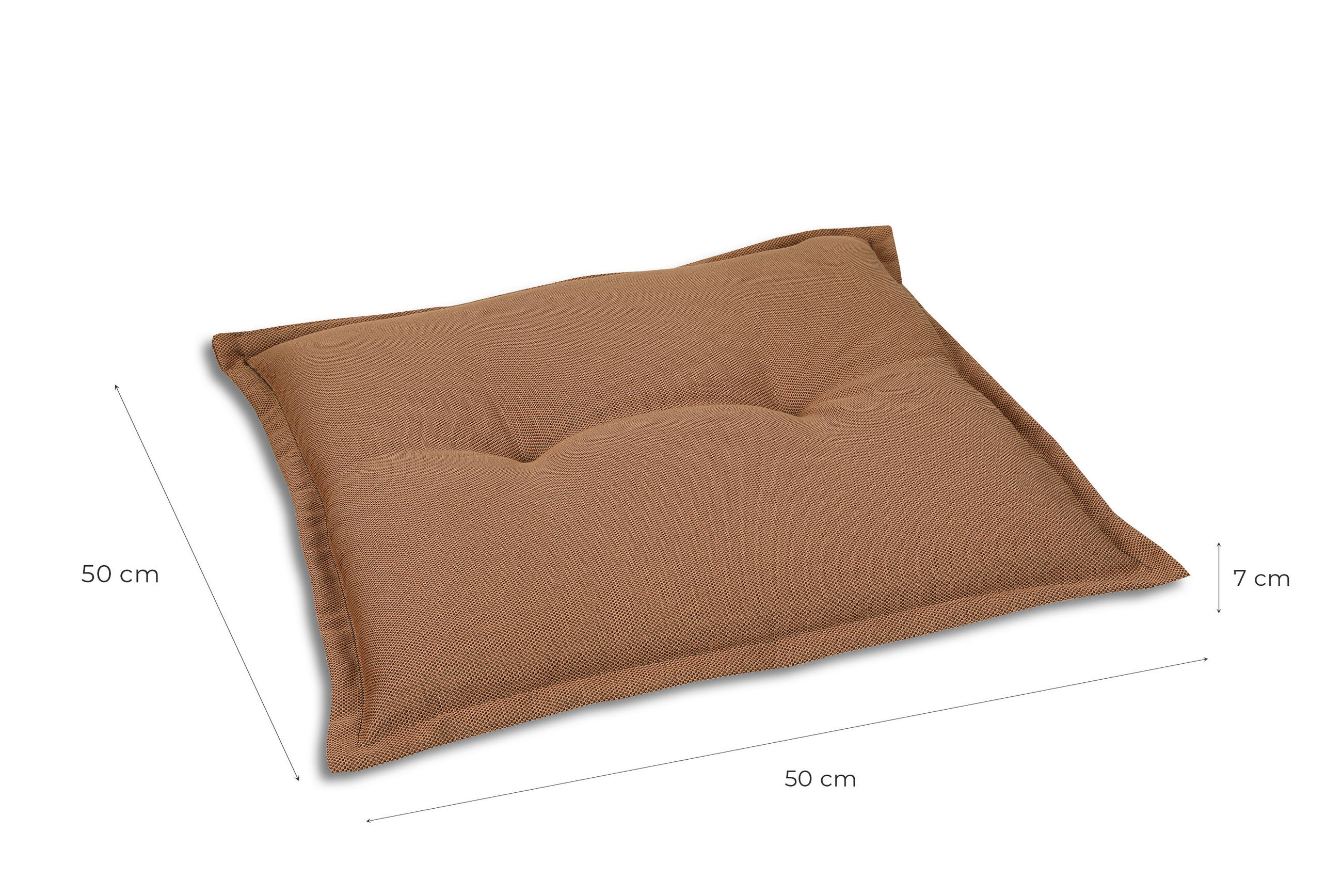 GARTENSITZKISSENSET Uni  - Rot, Basics, Textil (50/7/50cm)