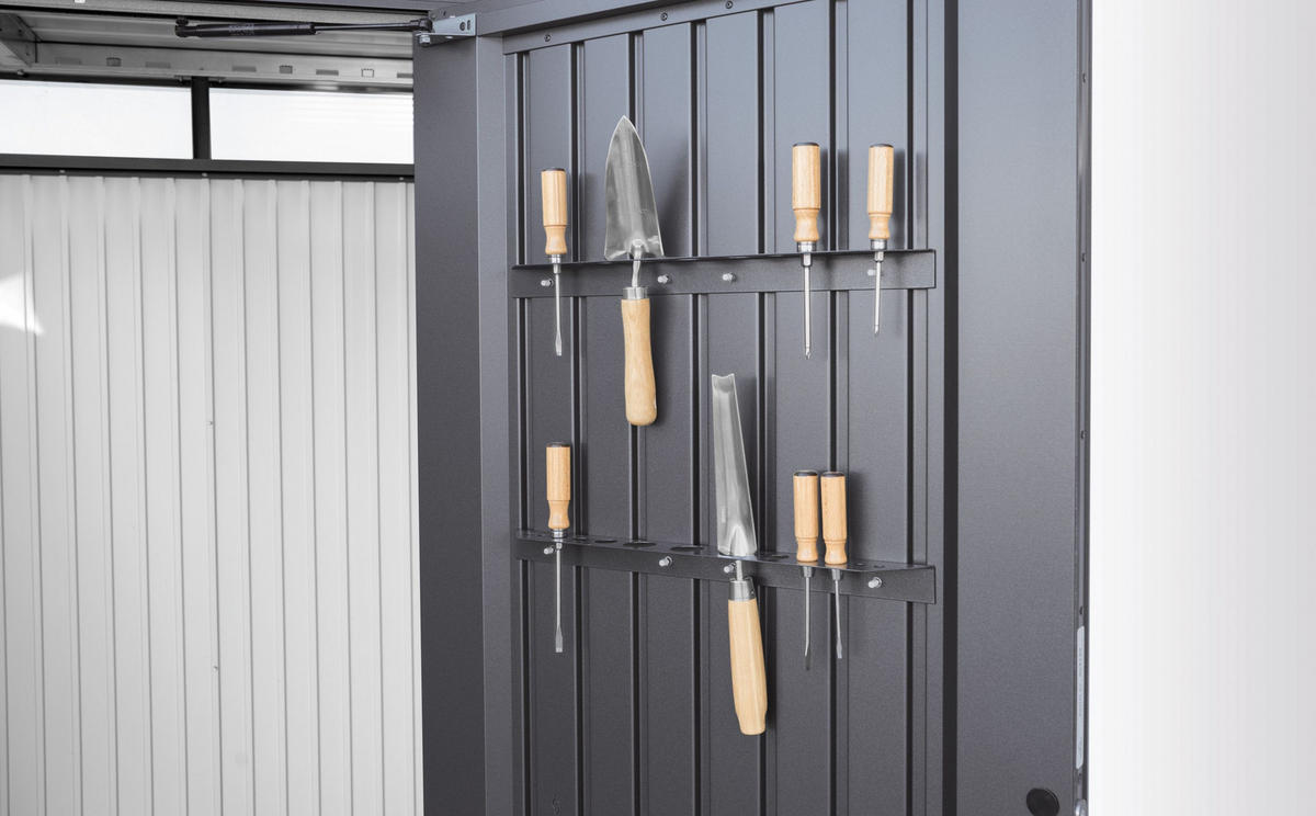 GERÄTEHAUS 260/218/220 cm  - Grau, Design, Metall (260/218/220cm) - Biohort