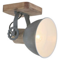 DECKENSPOTS - Anthrazit/Kupferfarben, Trend, Holz/Metall (59/19/23cm)