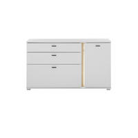 SIDEBOARD  in 150/86/42 cm  - Silberfarben/Eiche Wotan, Design, Holzwerkstoff/Kunststoff (150/86/42cm) - MID.YOU