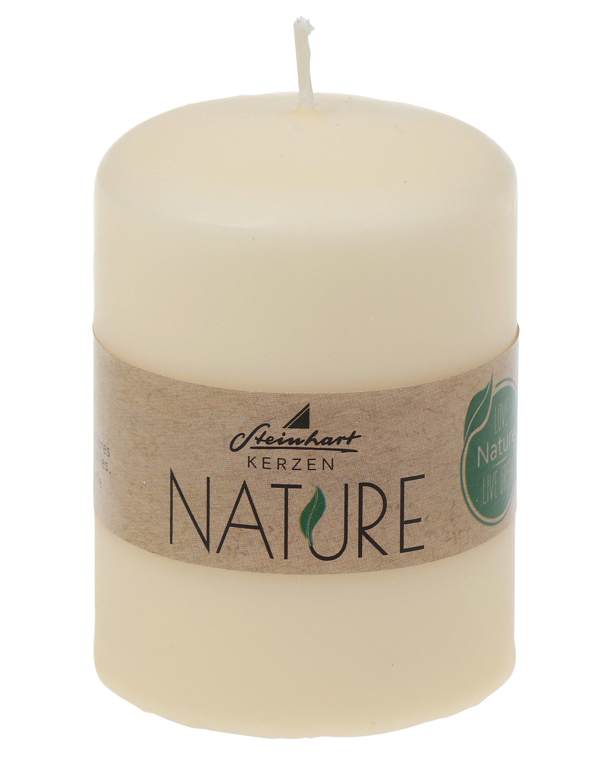 STUMPENKERZE  - Honig, Basics, Naturmaterialien (5,7/8,0cm) - Steinhart