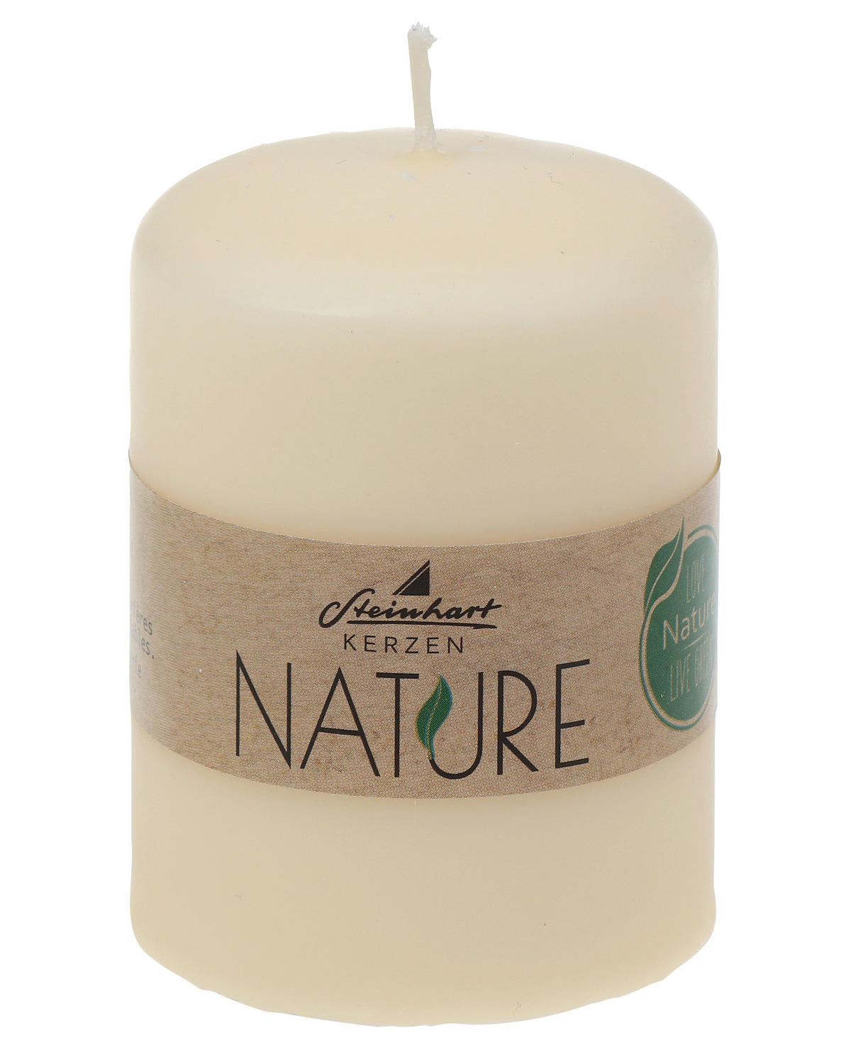 STUMPENKERZE  - Honig, Basics, Naturmaterialien (5,7/8,0cm) - Steinhart