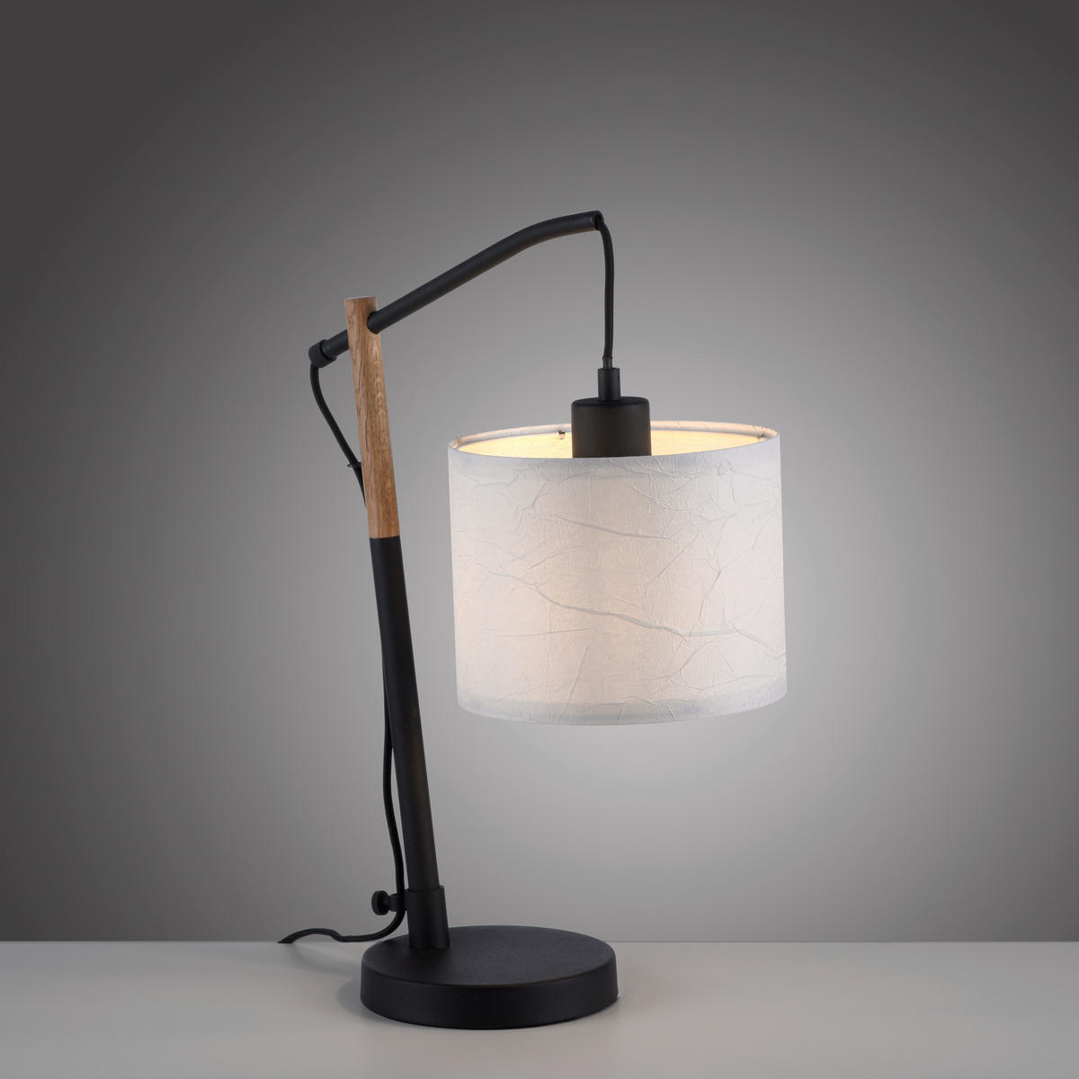 TISCHLEUCHTE Sofie 31/19/48 cm   - Weiß, Natur, Papier/Kunststoff (31/19/48cm)
