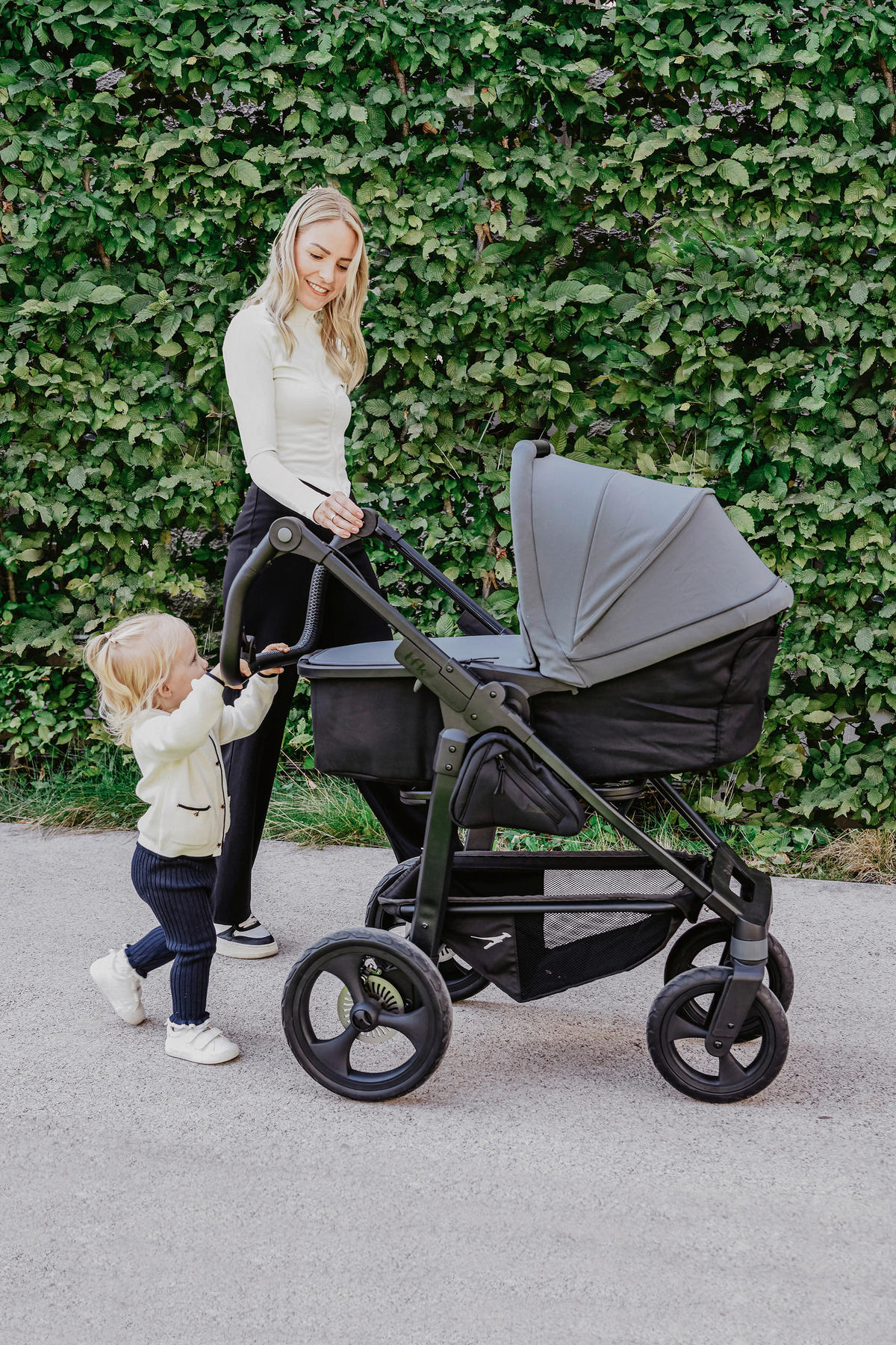 KOMBIKINDERWAGEN  - Anthrazit, Basics, Metall (57/110/108cm) - TFK