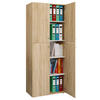 AKTENSCHRANK 70/182/37 cm  - Eichefarben, Konventionell, Holzwerkstoff (70/182/37cm) - MID.YOU