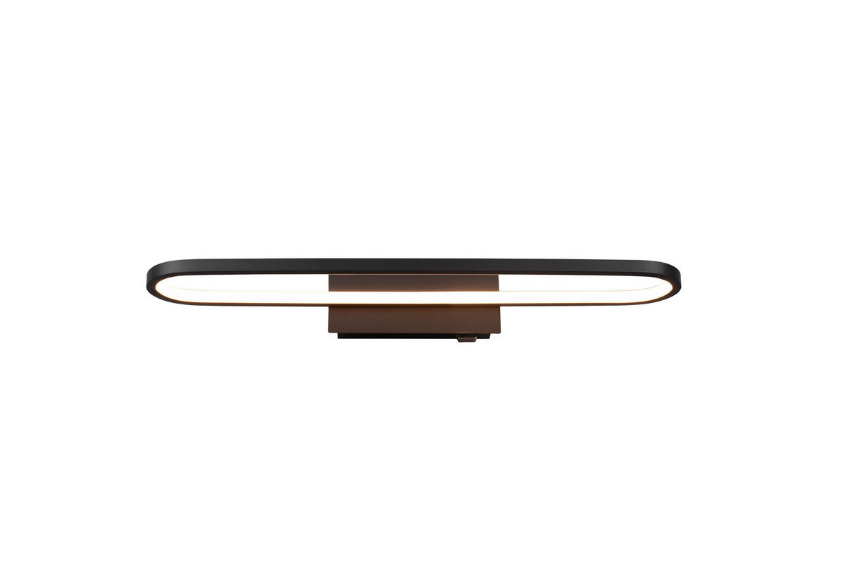 BADEZIMMER-WANDLEUCHTE Gianni 60/15/8 cm   - Schwarz, Basics, Metall (60/15/8cm) - Trio Leuchten
