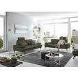 3-SITZER-SOFA in Leder Grün  - Schwarz/Grün, Design, Leder/Metall (222/86/104cm) - Dieter Knoll