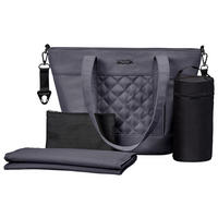 WICKELTASCHE V-Shape Bag  - Waldgrün/Hellgrau, Basics, Textil (41/16/28cm) - Moon