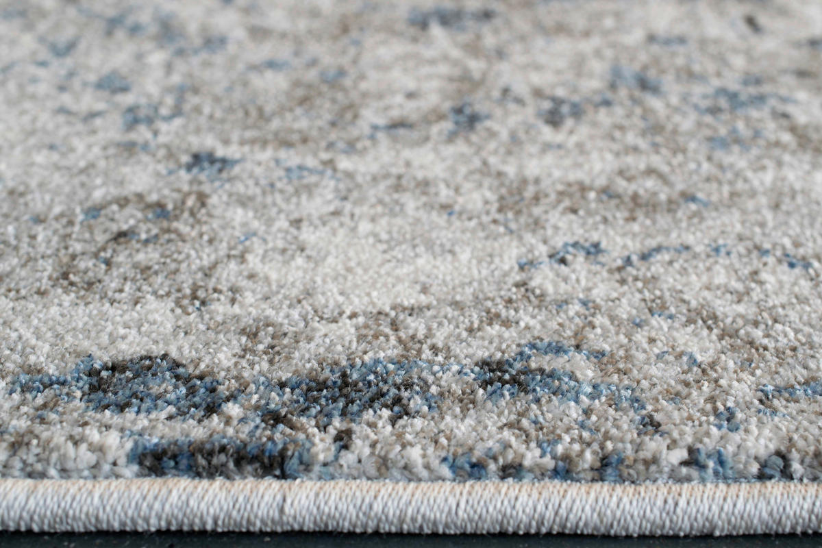 WEBTEPPICH  Wohnzimmer 80/150 cm Sorrent Blau, Grau, Silberfarben rechteckig  - Blau/Silberfarben, Design, Textil (80/150cm) - Novel