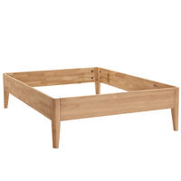 BETTRAHMEN 180/200 cm  in Eichefarben  - Eichefarben, Natur, Holz (180/200cm) - Linea Natura