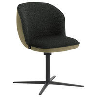 ARMLEHNSTUHL  in Webstoff, Mikrofaser  - Anthrazit/Olivgrün, Design, Textil/Metall (56/85/65cm) - Schöner Wohnen