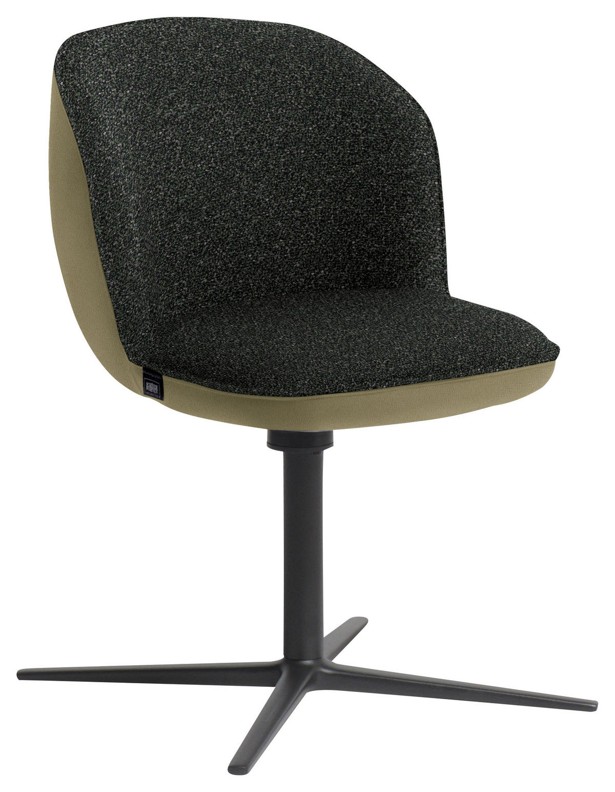 ARMLEHNSTUHL  in Webstoff, Mikrofaser  - Anthrazit/Olivgrün, Design, Textil/Metall (56/85/65cm) - Schöner Wohnen