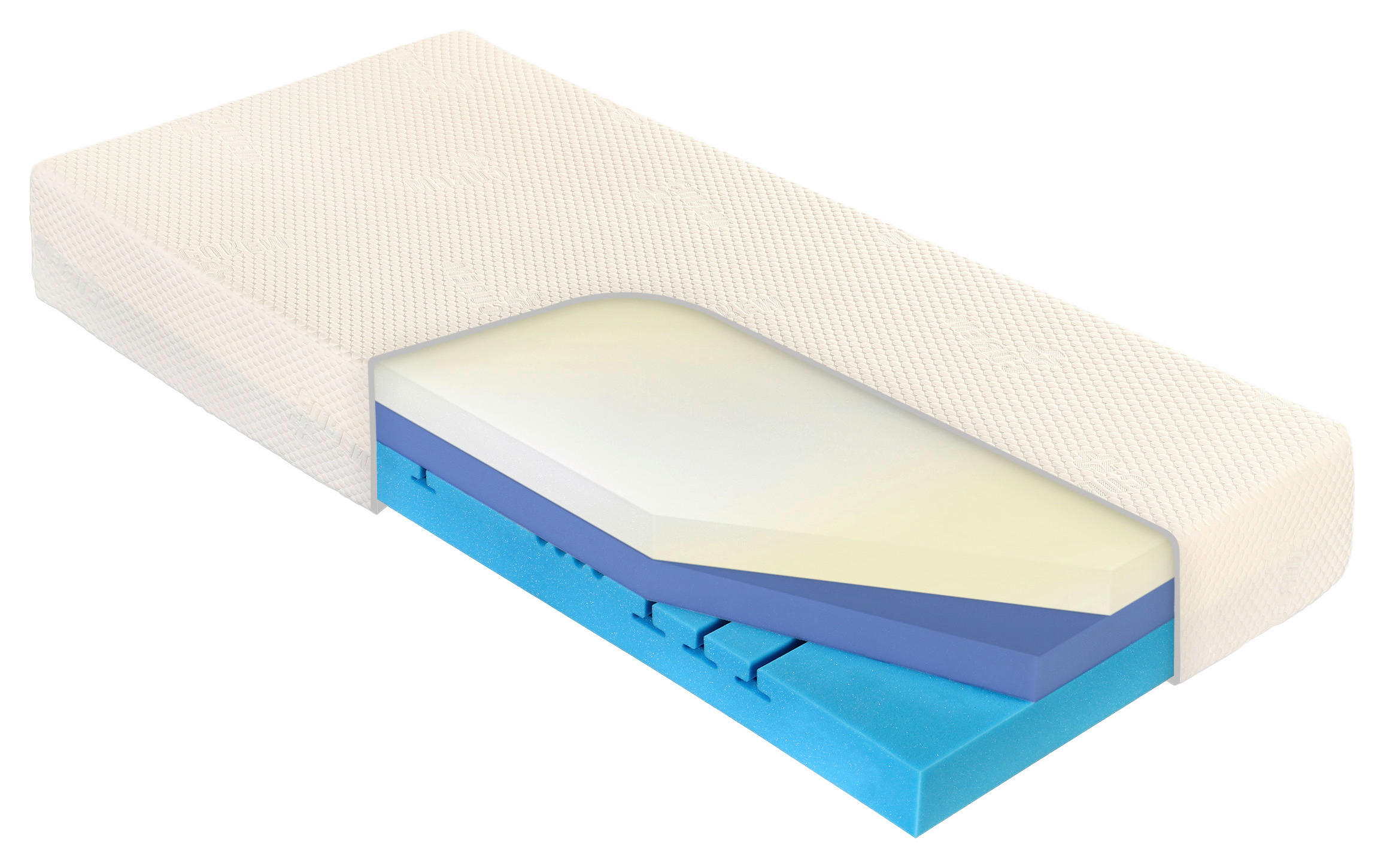 MATRACE, 180/200 cm - bílá, Basics, textil (180/200cm) - Curem