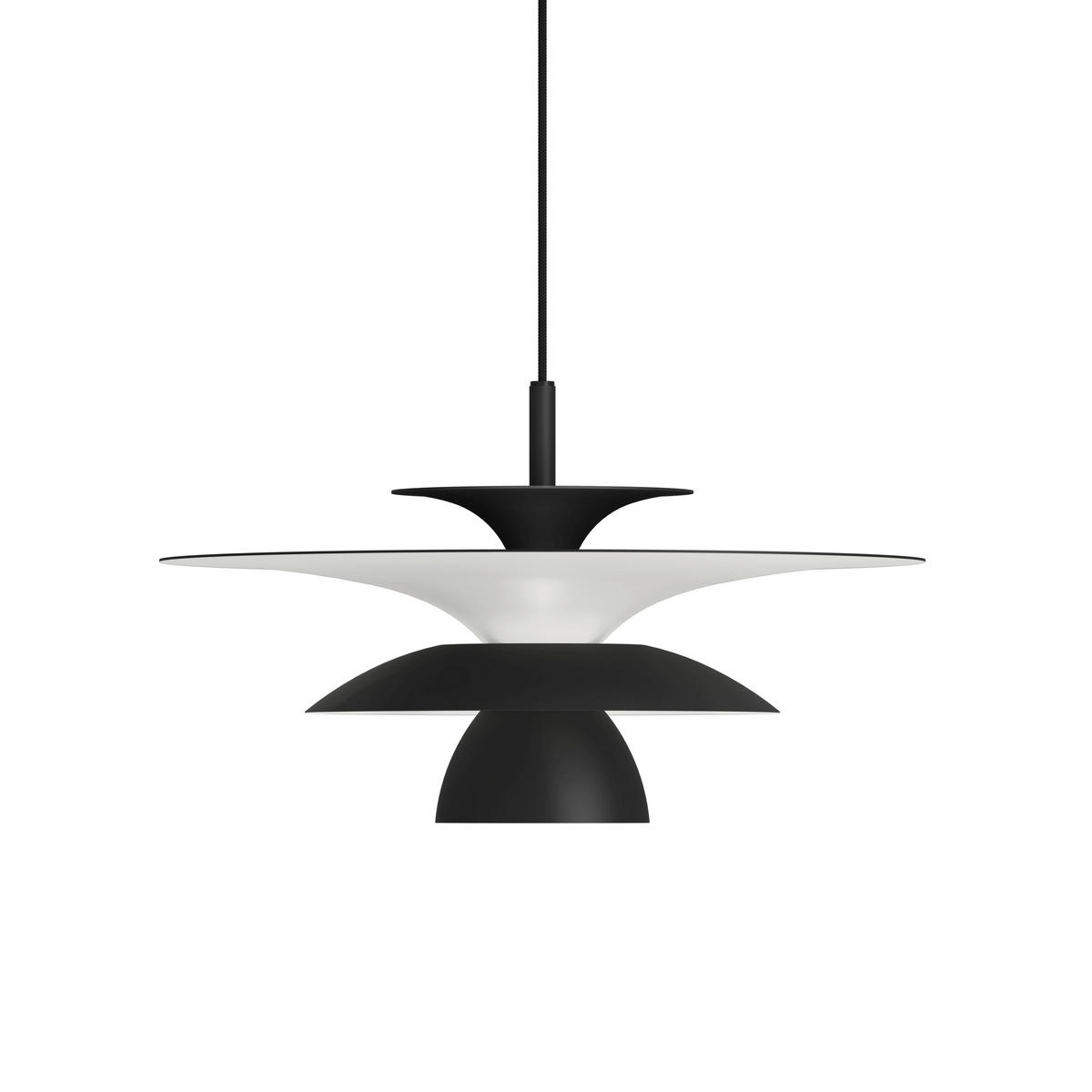 HÄNGELEUCHTE 38/16,5 cm  - Schwarz, Design, Metall (38/16,5cm) - Belid
