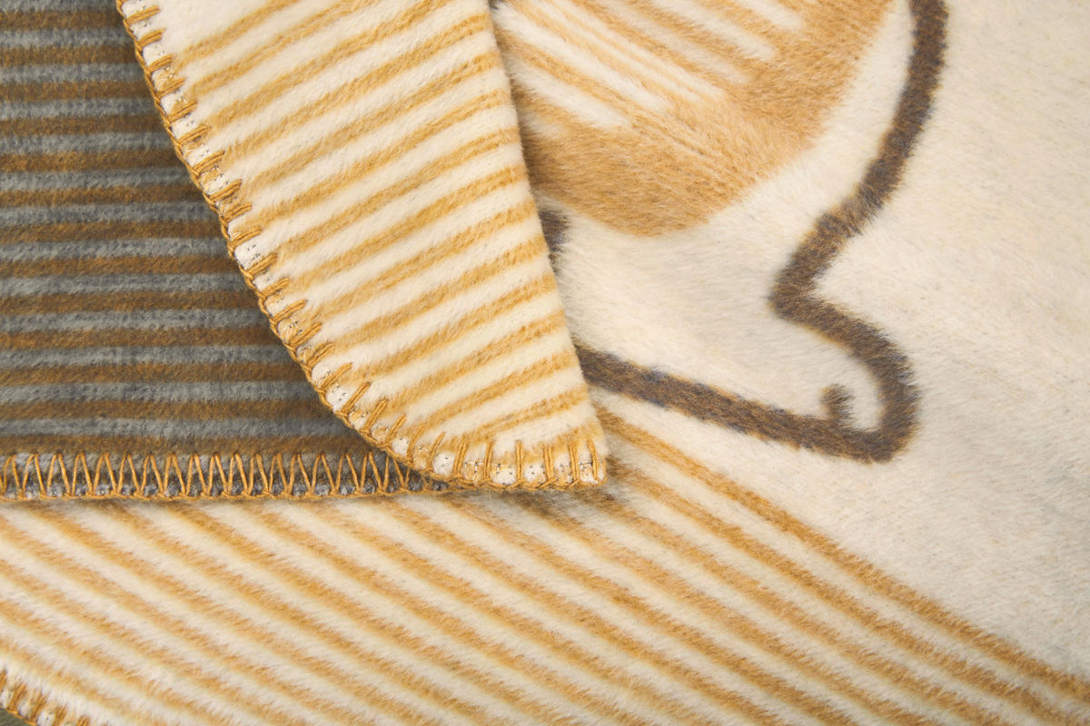 SCHMUSEDECKE  75/100 cm  - Gelb/Creme, Basics, Textil (75/100cm) - Ibena