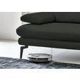 3-SITZER-SOFA in Leder Dunkelgrün  - Dunkelgrün/Schwarz, Design, Leder/Metall (222/86/104cm) - Dieter Knoll