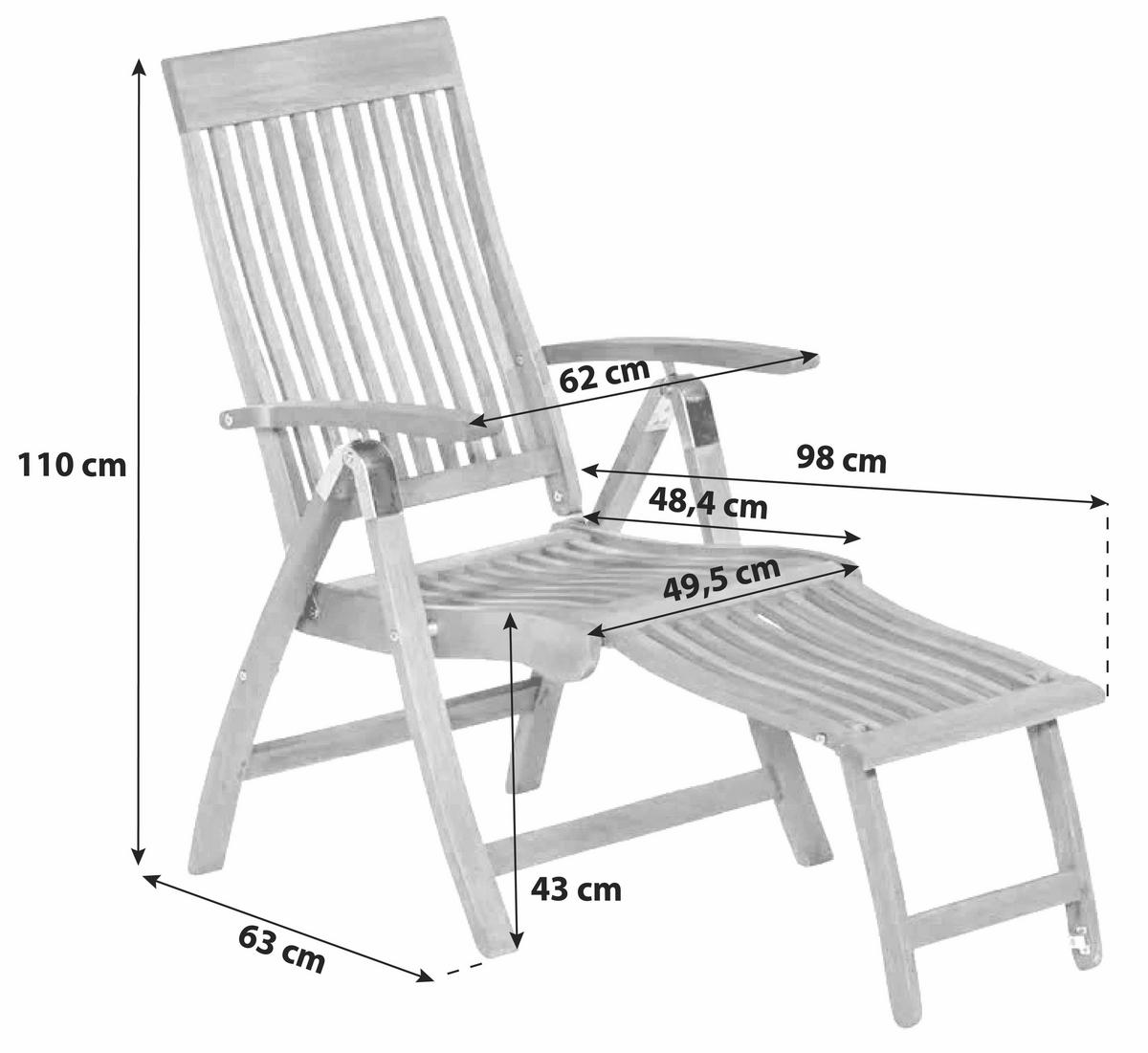 SADA ZAHRADNÍ SKLÁDACÍ KŘESLA dřevo - zelená/přírodní barvy, Romantický / Rustikální, dřevo/textil (62/110/63cm) - Gardenson