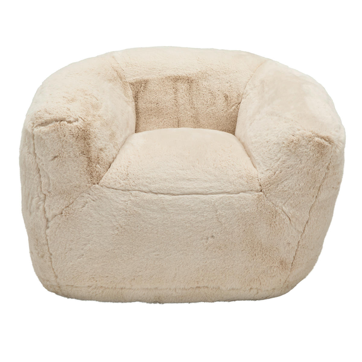SESSEL in Teddystoff Creme  - Creme, KONVENTIONELL, Textil (115/80/110cm) - Carryhome