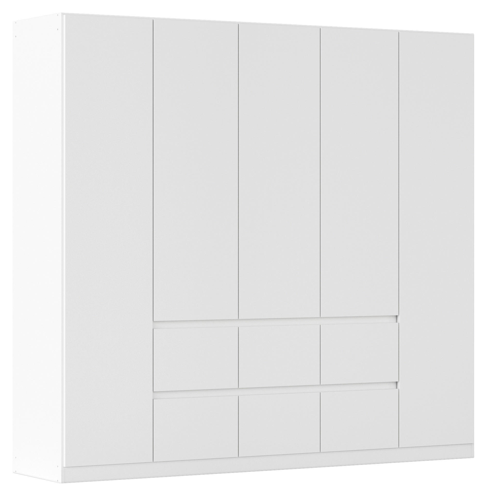 DREHTÜRENSCHRANK in Weiss  - Weiss, Basics, Holzwerkstoff (226/210/54cm) - Rauch Möbel