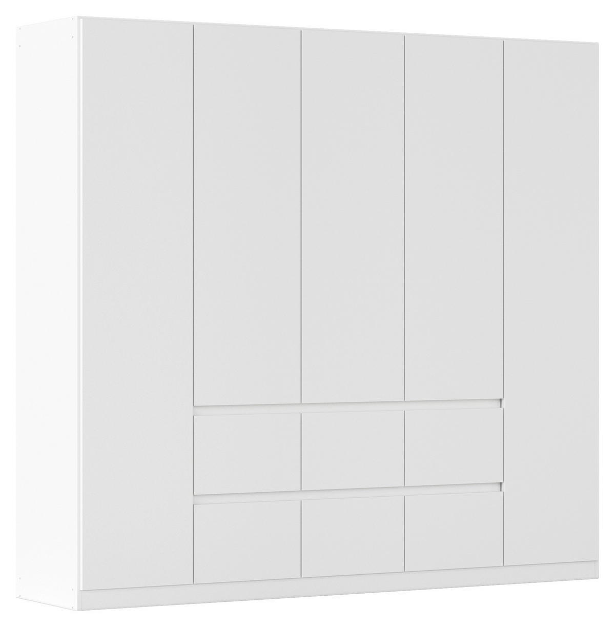 DREHTÜRENSCHRANK in Weiss  - Weiss, Basics, Holzwerkstoff (226/210/54cm) - Rauch Möbel