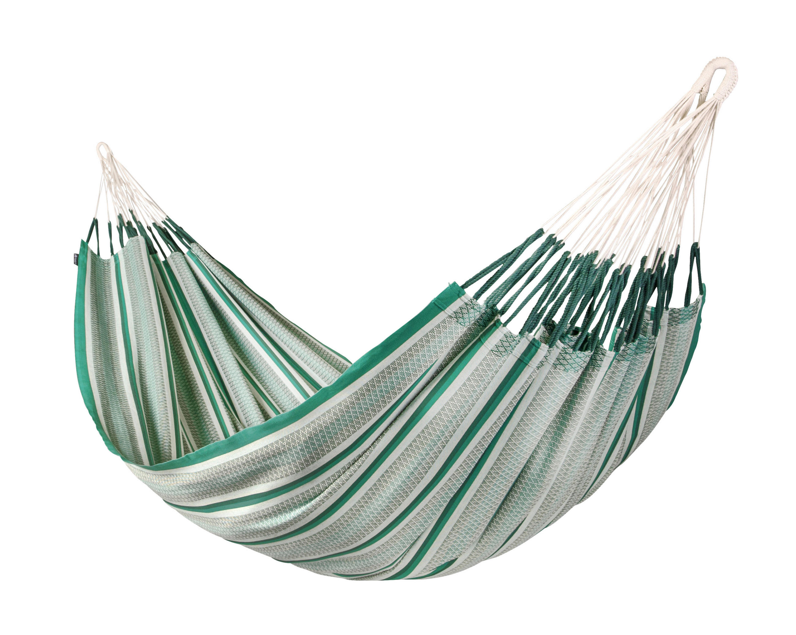 HÄNGEMATTE kingsize org.cotton  - Waldgrün/Dunkelgrün, KONVENTIONELL, Textil (180/400cm) - La Siesta