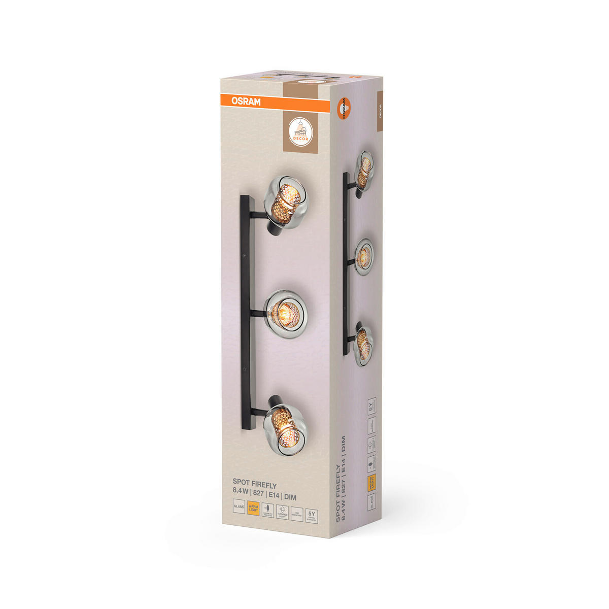 LED-STRAHLER 60,4/17,6/8,5 cm   - Schwarz, Basics, Glas/Metall (60,4/17,6/8,5cm) - Osram