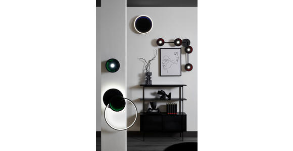 LED-STRAHLER 17/10 cm - Schwarz, LIFESTYLE, Kunststoff/Metall (17/10cm) - Novel