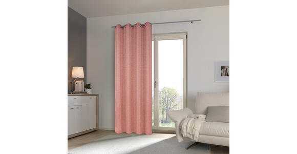 ÖSENVORHANG halbtransparent  - Kupferfarben, Design, Textil (140/245cm) - Esposa