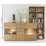 SIDEBOARD 183/100,2/40,9 cm - Edelstahlfarben/Eichefarben, KONVENTIONELL, Glas/Holz (183/100,2/40,9cm) - Valnatura SIDEBOARD 183/100,2/40,9 cm - Edelstahlfarben/Eichefarben, KONVENTIONELL, Glas/Holz (183/100,2/40,9cm) - Valnatura