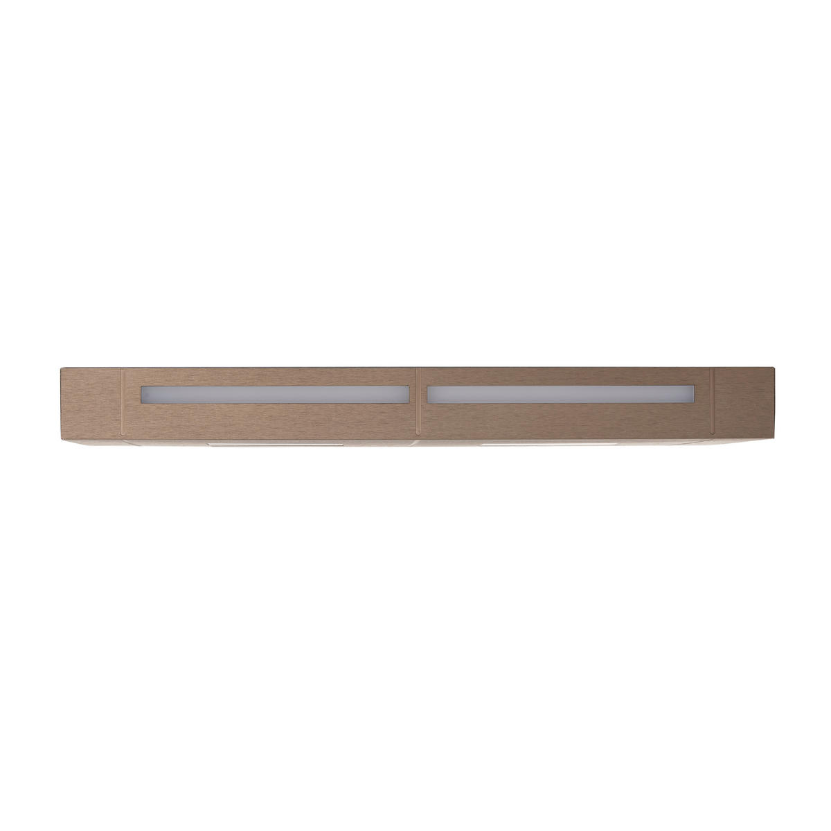 LED-DECKENLEUCHTE Aera 40/5/40 cm  - Weiß/Bronzefarben, Design, Kunststoff/Metall (40/5/40cm) - Grossmann