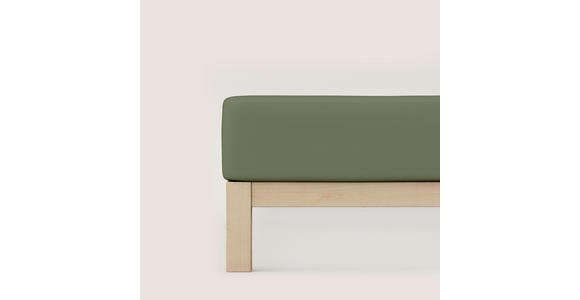 SPANNLEINTUCH 120/200 cm Jersey  - Dunkelgrün, Basics, Textil (120/200cm) - Novel