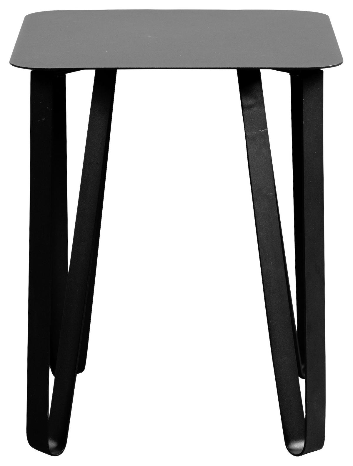 ODKLÁDACÍ STOLEK, černá - černá, Design, kov (40/40/50cm) - Xora