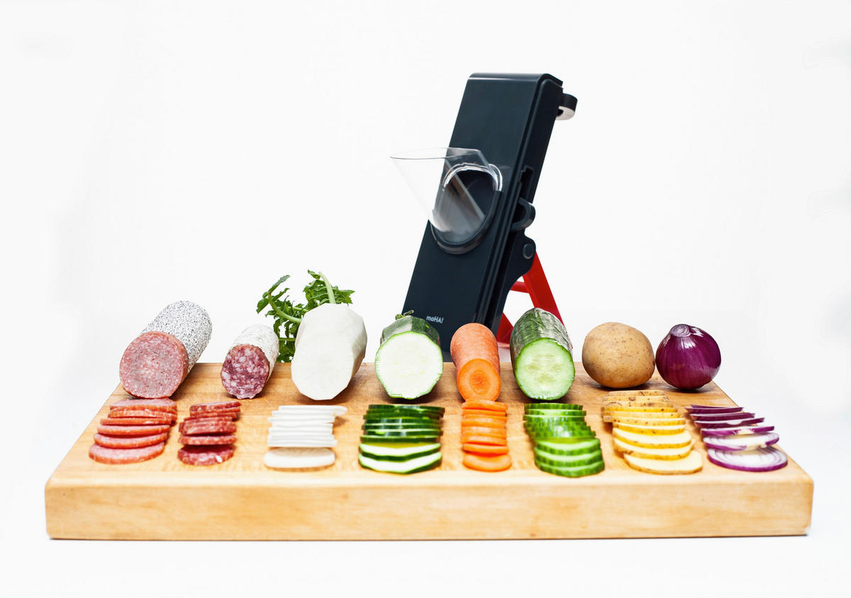 GEMÜSEHOBEL - Bordeaux/Anthrazit, Basics, Kunststoff/Metall (10/10/29cm) - moHA!