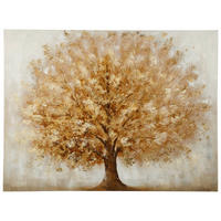 KEILRAHMENBILD 120/90 cm  - Goldfarben/Braun, Basics, Holz/Textil (120/90cm) - Monee