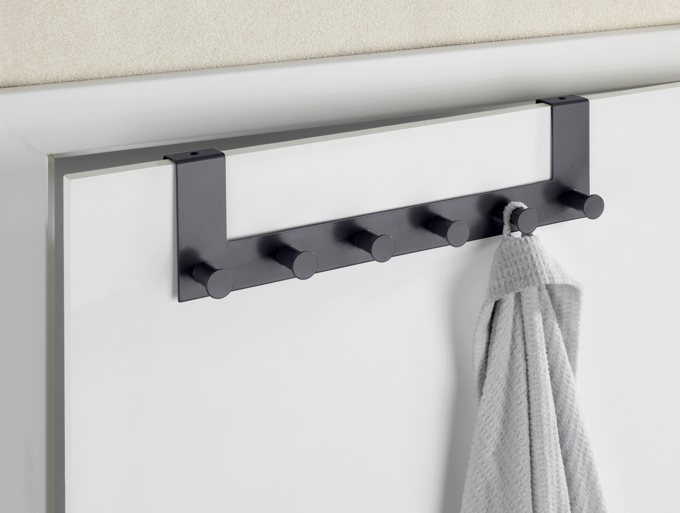 TÜRGARDEROBE  in Schwarz  - Schwarz, Basics, Metall (39/11/5,5cm) - Schöner Wohnen