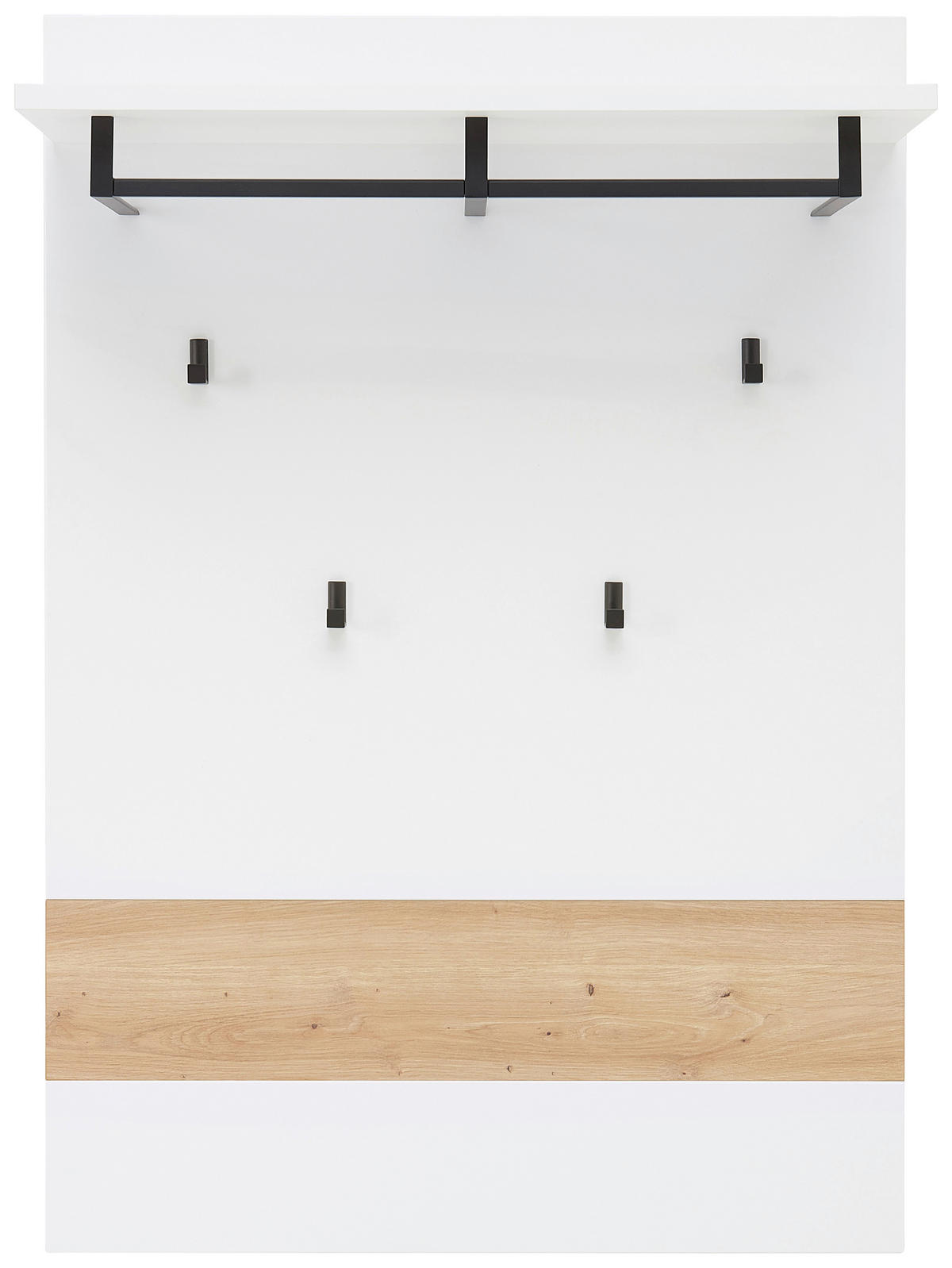 GARDEROBE 7-teilig  in 295/197/38 cm  - Weiß/Eiche Artisan, Design, Glas/Holzwerkstoff (295/197/38cm) - Voleo