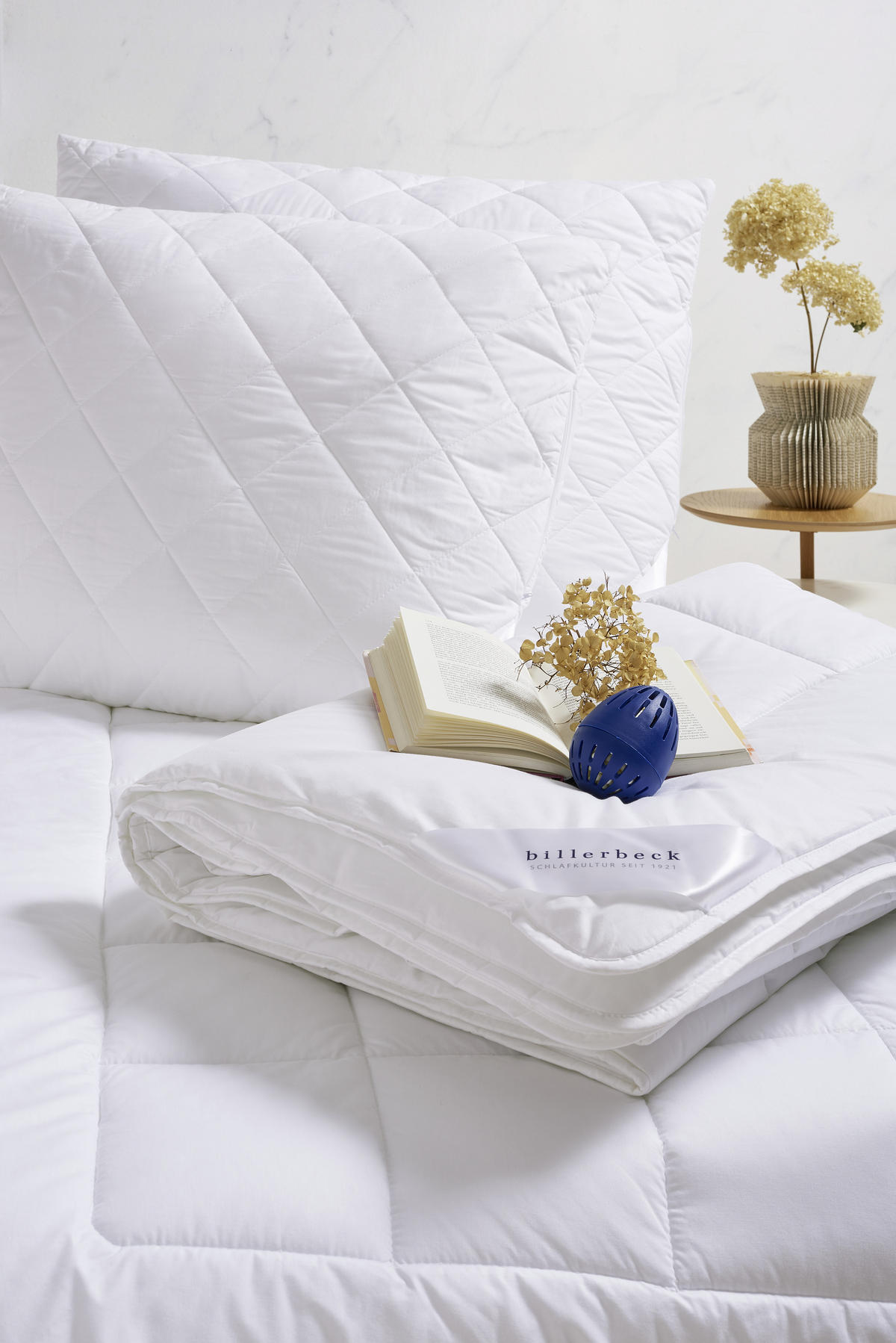PAPLAN-PÁRNA SZETT 70x90/135x200 cm  - fehér, Basics, textil (70x90/135x200cm) - Billerbeck
