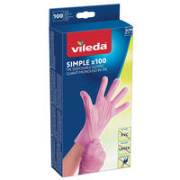 RUKAVICE NA ÚKLID - růžová, Basics, plast (30/23.5/12cm) - Vileda