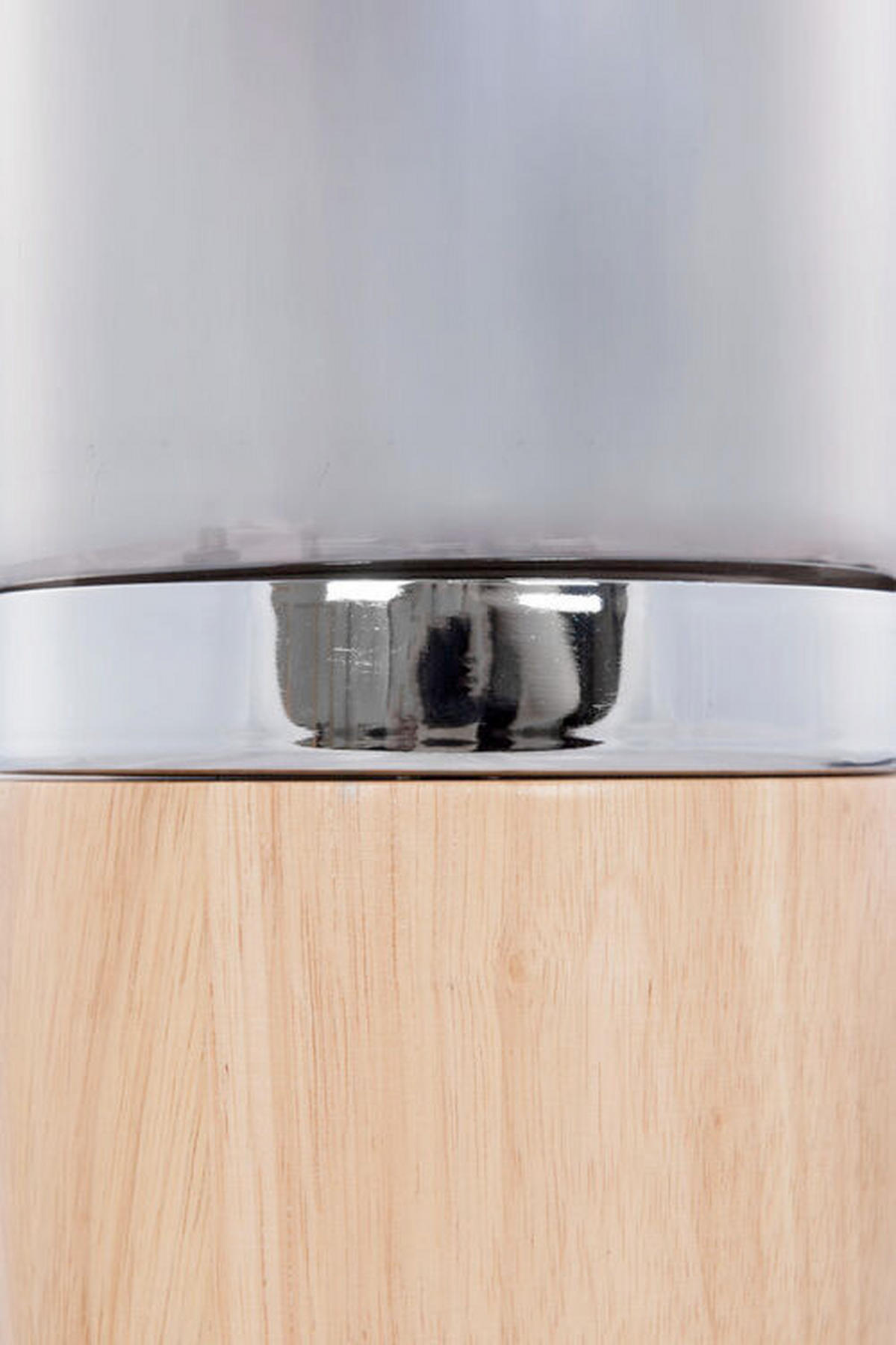 TISCHLEUCHTE 14/14/33 cm   - Grau, Trend, Glas/Holz (14/14/33cm) - Kayoom