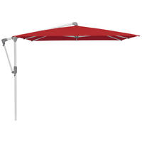 AMPELSCHIRM 270 x 270 cm Rot  - Silberfarben/Rot, Design, Textil/Metall (270/270cm) - Glatz