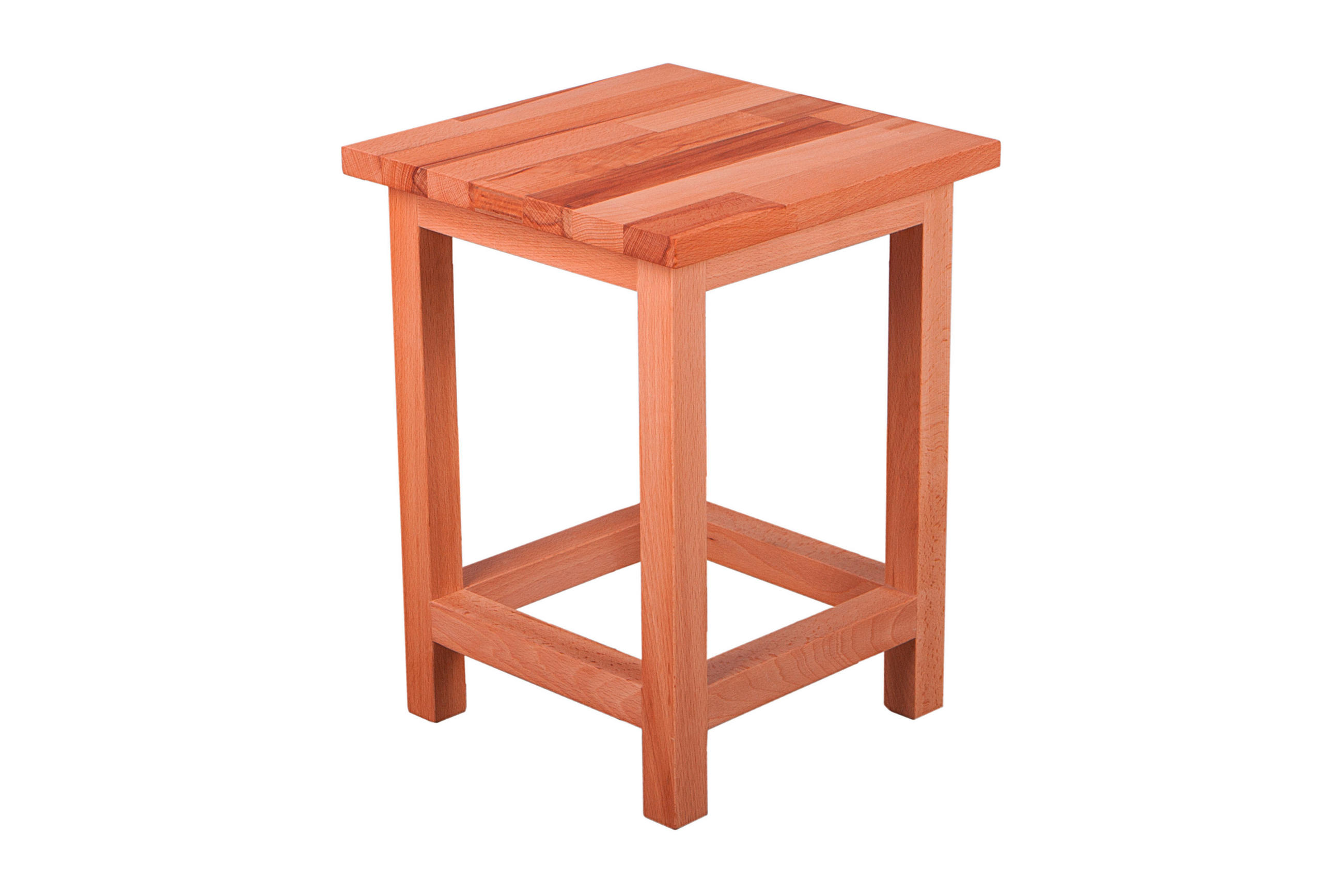 Universalhocker  - Kernbuche, Basics, Holz (30/40/30cm) - Gardenson