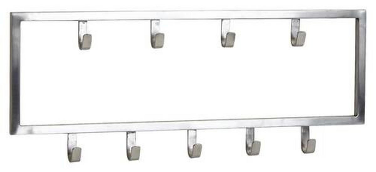 NÁSTĚNNÁ ŠATNA - barvy stříbra, Moderní, kov (50/20/4cm) - MID.YOU