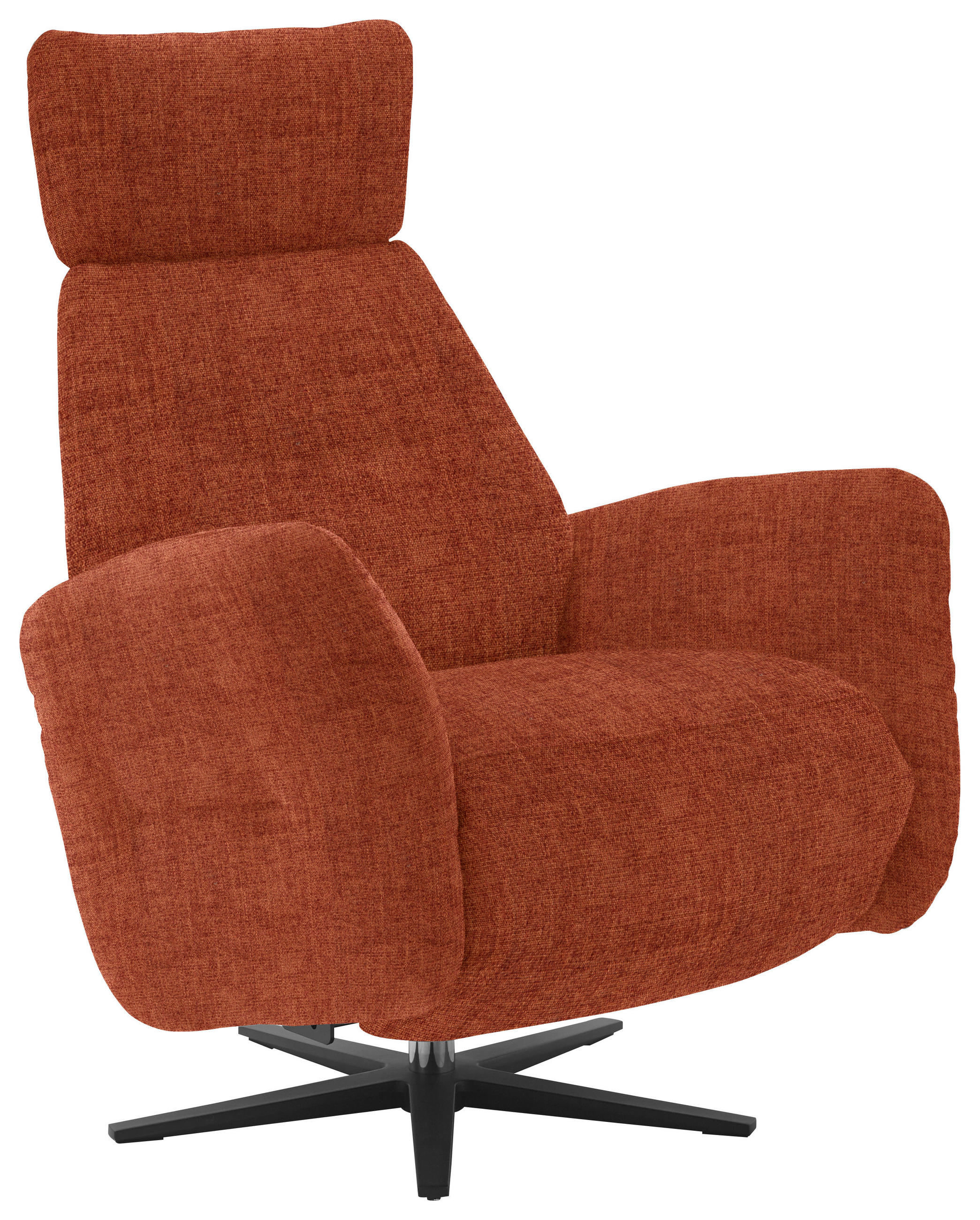 RELAXSESSEL in Textil Rostfarben  - Rostfarben/Schwarz, Design, Textil/Metall (78/113/90cm) - Dieter Knoll