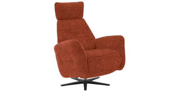 RELAXSESSEL in Textil Rostfarben - Rostfarben/Schwarz, Design, Textil/Metall (78/113/90cm) - Dieter Knoll