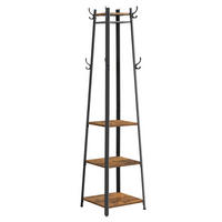 KLEIDERSTÄNDER in Braun, Schwarz 43/180/43 cm   - Schwarz/Braun, Trend, Holzwerkstoff/Metall (43/180/43cm) - Boxxx