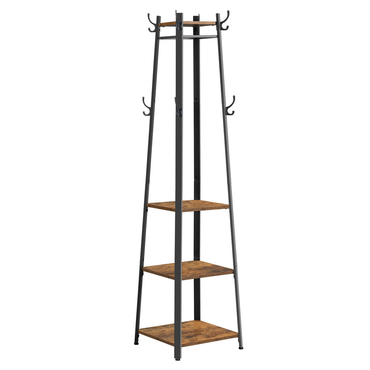 KLEIDERSTÄNDER in Braun, Schwarz 43/180/43 cm   - Schwarz/Braun, Trend, Holzwerkstoff/Metall (43/180/43cm) - Boxxx