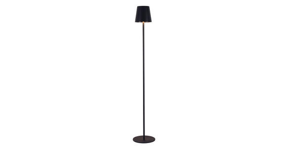 AKKU-STEHLEUCHTE 22/130 cm - Schwarz, KONVENTIONELL, Kunststoff/Metall (22/130cm) - Novel