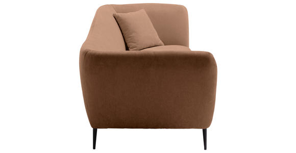 RÉCAMIERE Braun Chenille Zierkissen, Rücken echt  - Schwarz/Braun, KONVENTIONELL, Textil/Metall (224/70/97cm) - Hom`in