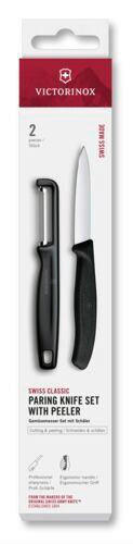 MESSERSET 2-teilig  - Schwarz, Basics, Kunststoff - Victorinox