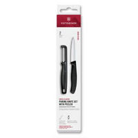 MESSERSET 2-teilig  - Schwarz, Basics, Kunststoff - Victorinox